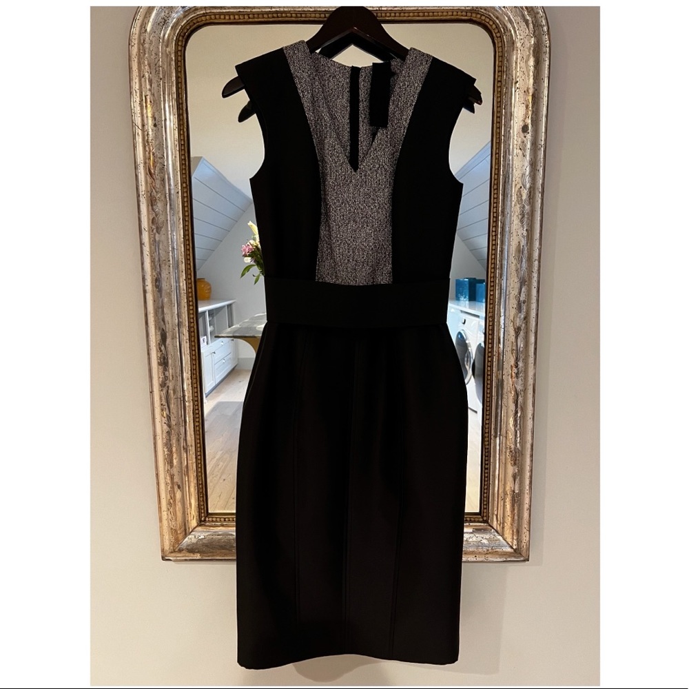 NWT Karolina Zmarlak V neck dress in black & white